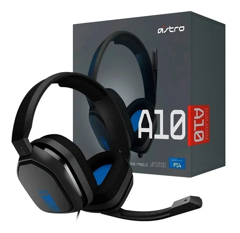 939 001509 - LOGITECH ASTRO HEADSET A 10 PS4 GREY/BLUE ( I )