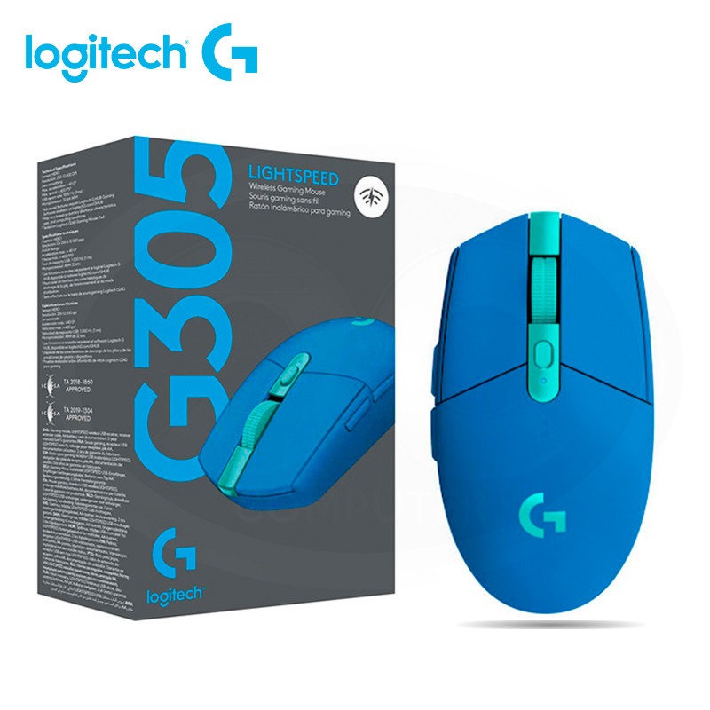 mouse logitech g g305 lightspeed wireless blue usb pn910 006012 - MOUSE LOGITECH G305 GAMING WIRELESS BLUE ( I )