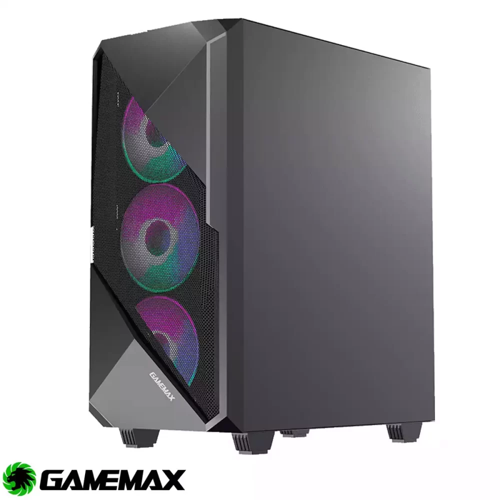 Gamemax Revolt g 1000x1000 - GABINETE GAMEMAX REVOLT 3* FAN ARGB M-ATX