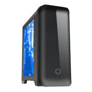 GABINETE GAMEMAX H602 EXPLORER BLACK M-ATX 1XFAN BLUE