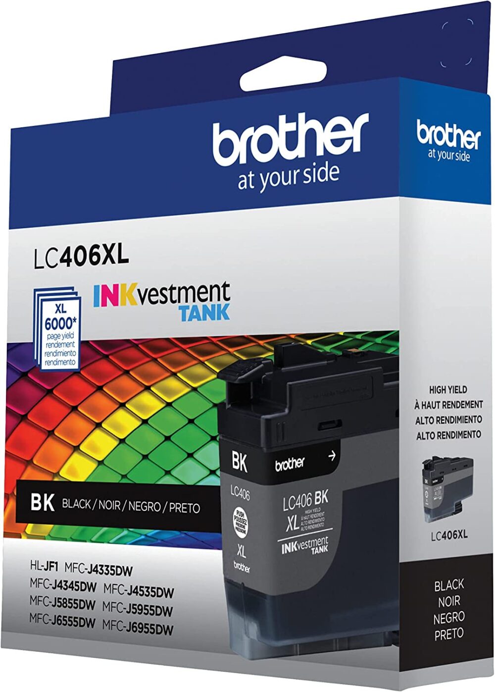 Brother LC406XLBK Cartucho de tinta de alto rendimiento 0  1 1000x1397 - CARTUCHO BROTHER LC-406XL 6000 PAG (NEGRO)