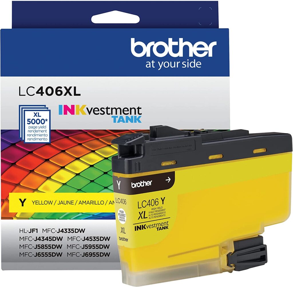 Brother LC406XLY Cartucho de tinta amarillo de alto rendimiento 1024x1003 - CARTUCHO BROTHER LC-406XL 5000 PAG (AMARILLO)