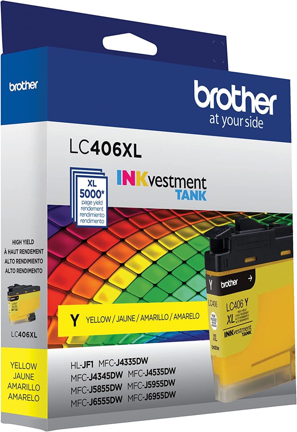 Brother LC406XLY Cartucho de tinta amarillo de alto rendimiento 500  1000x1451 - CARTUCHO BROTHER LC-406XL 5000 PAG (AMARILLO)