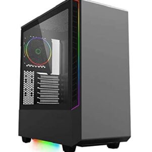 GABINETE GAMEMAX PANDA T802 BLACK 1* FAN ARGB ATX