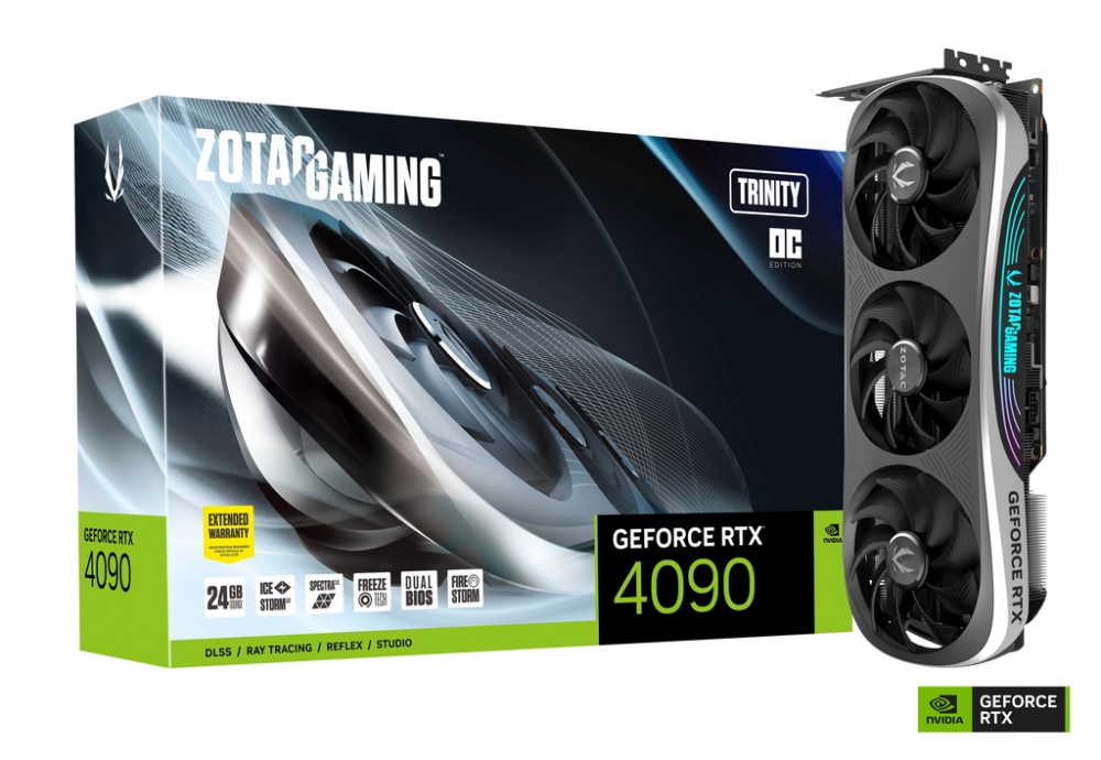 Comeros ZOTAC ZT D40900J 10P 149dcd - PLACA DE VIDEO 24GB RTX 4090 ZOTAC TRINITY OC