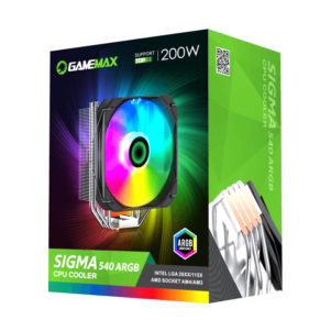 GAMEMAX SIGMA 540 05 301x301 - FAN GAMEMAX P/ GABINETE 120MM ARGB FN-12RAINBOW-C9