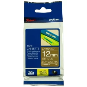Cinta Brother TZe-MQ835 Blanco/Dorado