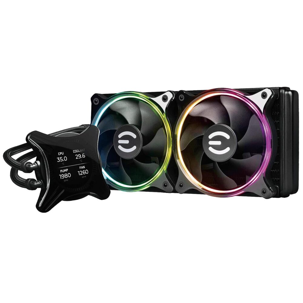 CPU COOLER EVGA WATER CLCX 2 FAN 120MM ARGB 1000x1000 - CPU COOLER EVGA WATER CLCX 2 FAN 120MM ARGB