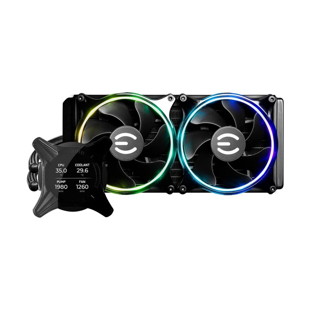 CPU COOLER EVGA WATER CLCX 2 FAN 120MM ARGB  1000x1000 - CPU COOLER EVGA WATER CLCX 2 FAN 120MM ARGB