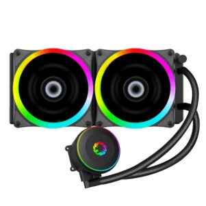 gamemax rainbow 240 rgb   1 301x301 - CPU COOLER GAMEMAX WATER ICEBERG 240 RAINBOW