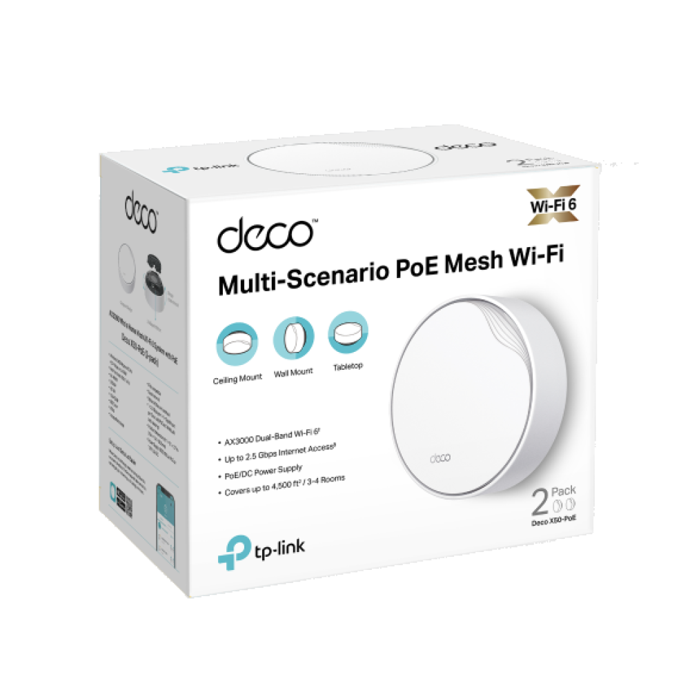 Sistema Mesh TP-Link Deco X50-PoE (x2)