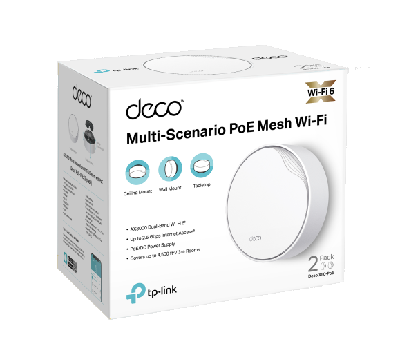 SISTEMA MESH TP-LINK DECO X50-POE (2-PACK)