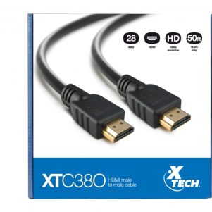 C XTECH XTC 380 2 301x301 - CABLE HDMI X-TECH C/CONE MACHO A HDMI MACHO 15.2M