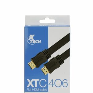 C XTECH XTC 406 2 301x301 - CABLE PLANO X-TECH C/CONECTOR MACHO A MACHO 3M