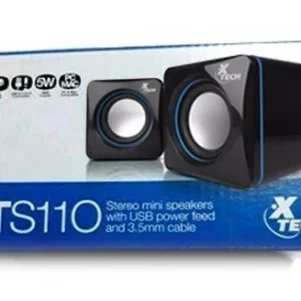 XTS 110 301x301 - PARLANTE MINI X-TECH NEGROEST?EO USB/CABLE 3.5