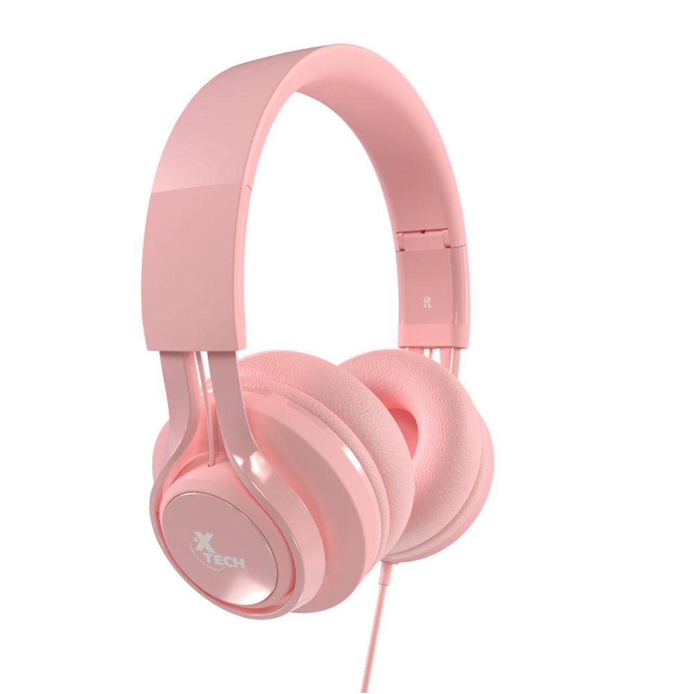 Xtech auricular CUTIE XTH 355 Rosado microfono 1000x1000 - AURICULAR + MICROFONO X-TECH CUTIE ROSADO C/CABLE