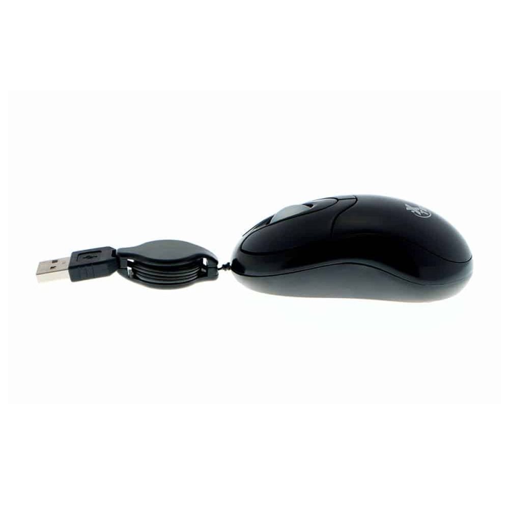Xtech mouse retractil USB Negro XTM 150 2 1000x1000 - MOUSE X-TECH ÓPTICO CON CABLE RETRACTIL