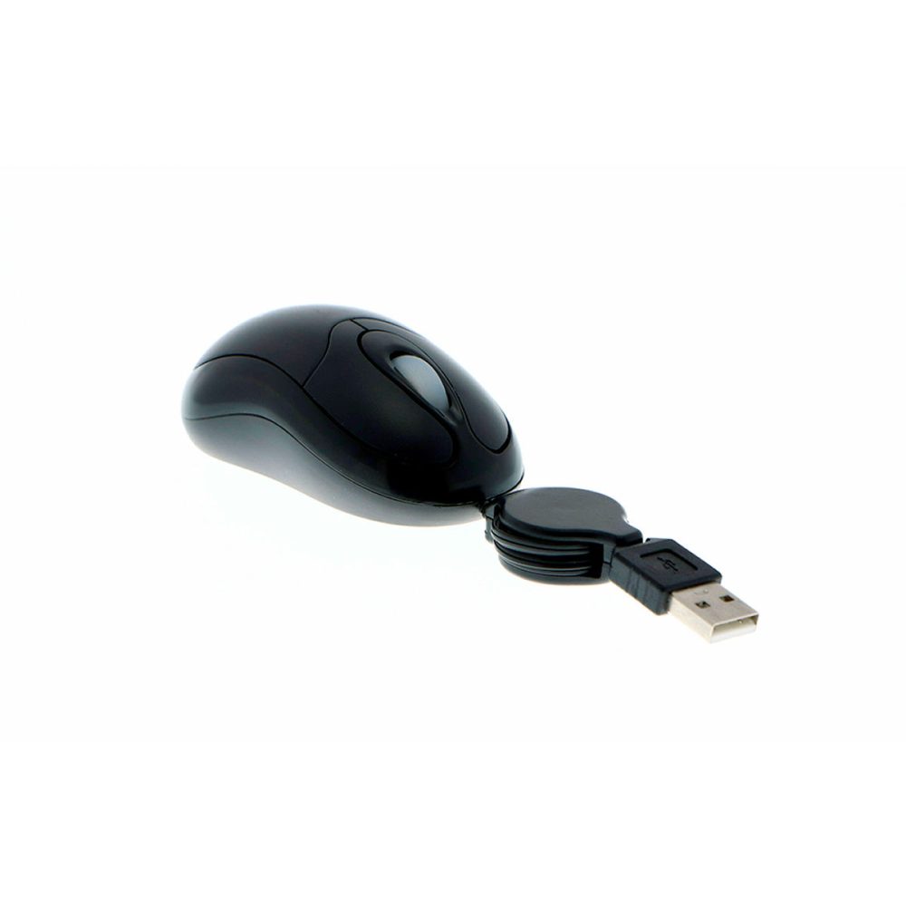 Xtech mouse retractil USB Negro XTM 150 3 1000x1000 - MOUSE X-TECH ÓPTICO CON CABLE RETRACTIL
