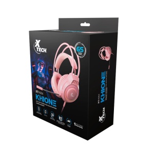 Auriculares X-Tech Khione Gaming Rosa