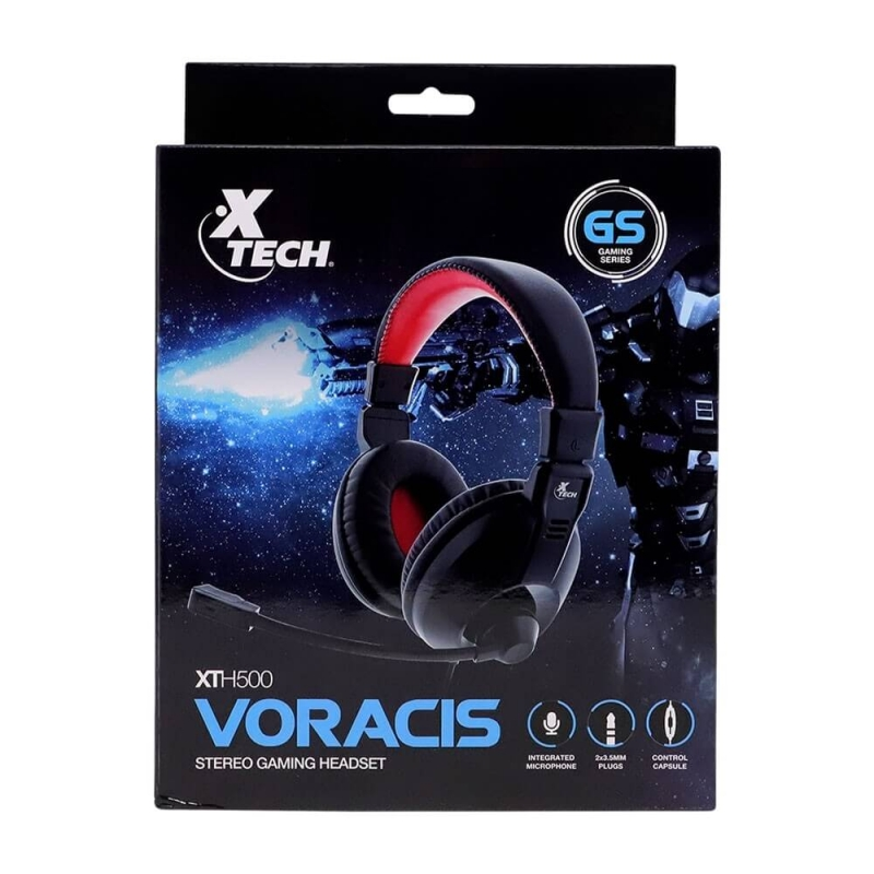 xtech auricular xth500 voracis 02 - AURICULAR + MIC X-TECH VORACIS GAMING PC ESTEREO