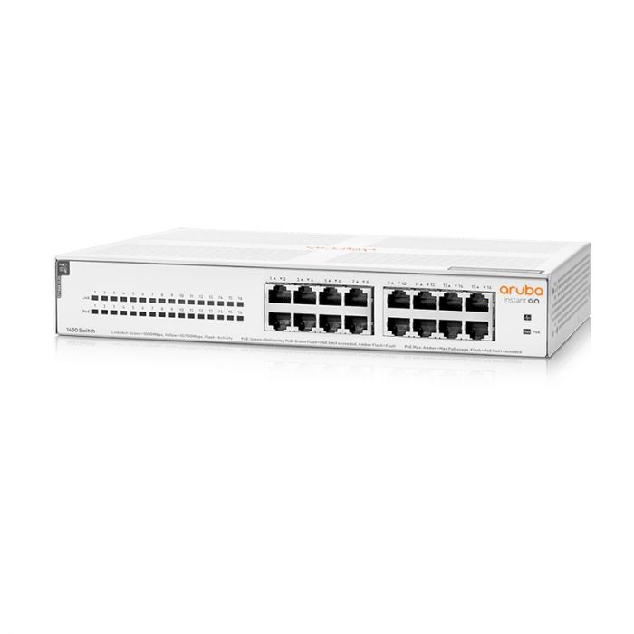 Switch 16P Aruba Instant On 1430 16G POE 124W