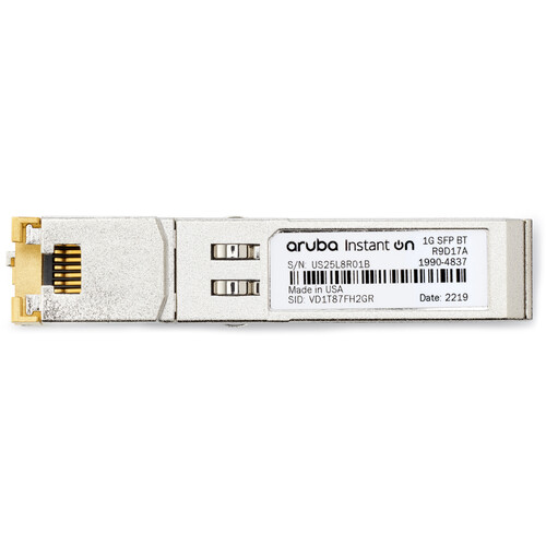 R9D17A 6 - Transceiver Aruba IOn 1G SFP RJ45 T 100m Cat5e XCV R9D17A