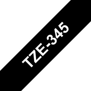 C BROTHER TZE345 2 301x301 - CINTA P/ROTULADORA BROTHER TZE345 18MM BLANCO/NEGRO