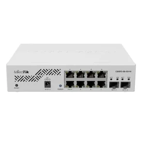 CSS610 8G 2SIN image1 301x301 - Mikrotik CSS610-8G-2S+IN switch Gigabit Ethernet (10/100/1000) Energía sobre Ethernet (PoE) Blanco