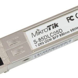Comeros MIKROTIK S 85DLC05D 1 301x301 - MikroTik Cable de conexión directa de Óptica Activa SFP+ 10Gbps de 5m