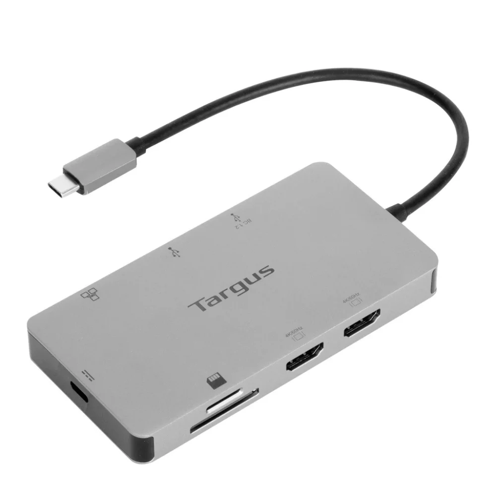Estacion de acoplamiento USB C doble HDMI 4K con paso PD de 100 W 1000x1000 - Docking Station Targus USB-C Dual HDMI 4K with 100W PD