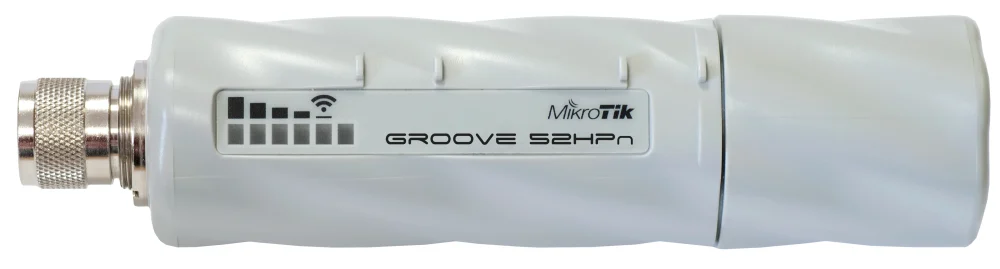 RBGROOVEA 52HPN image1 1000x269 - Access Point MikroTik de Banda Dual GrooveA 52, 150 Mbit/s, 1x RJ-45, 2.4/5GHz, 1 Antena de 6dBi SKU: RBGROOVEA-52HPN