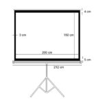 PANTALLA P/ PROYECTOR C/ TRIPODE 100 INTELAID - Imagen 6