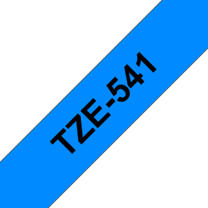 TZe541 main 301x301 - CINTA P/ROTULADORA BROTHER TZE541 8MM NEGRO/AZUL