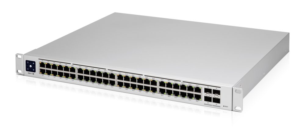 USW PRO 48 POE image3 1 1000x446 - Switch Ubiquiti Networks Gigabit Ethernet UniFi Pro, 40 Puertos PoE+ 10/100/1000Mbps (8x PoE++), 4 Puertos SFP+, 176Gbit/s – Administrable SKU: USW-PRO-48-POE