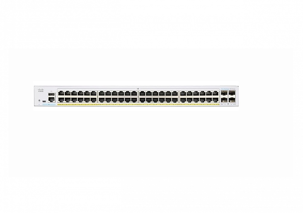 C CIS92 - Switch Cisco Gigabit Ethernet Business 350, 48 Puertos PoE+ 10/100/1000Mbit/s + 4 Puertos SFP