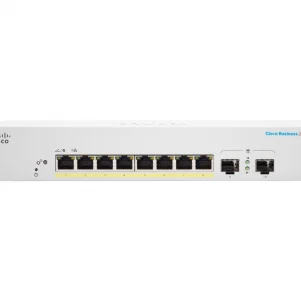 C CISCO CBS220 8FP E 2G NA 48184f 301x301 - Switch Cisco Gigabit Ethernet Business 220, 8 Puertos PoE 10/100/1000 + 2 Puertos SFP