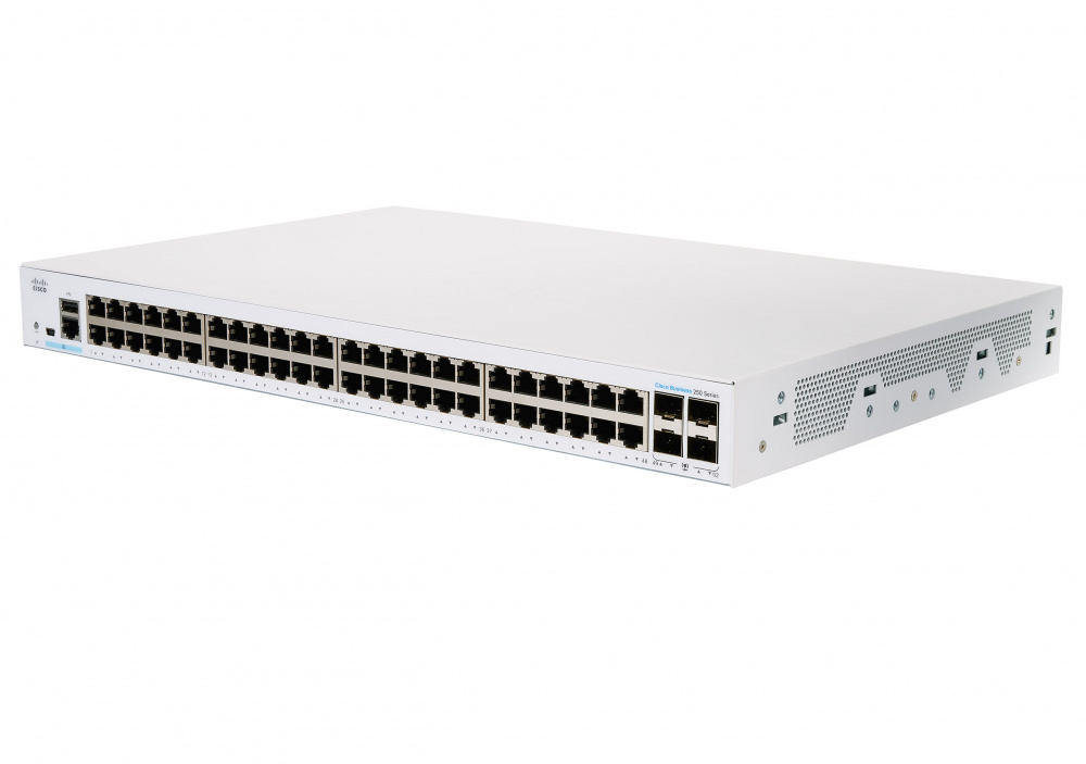 C CISCO CBS250 48T 4G NA 7029c8 - Switch Cisco Gigabit Ethernet 250 Series, 48 Puertos 10/100/1000Mbps + 4 Puertos SFP