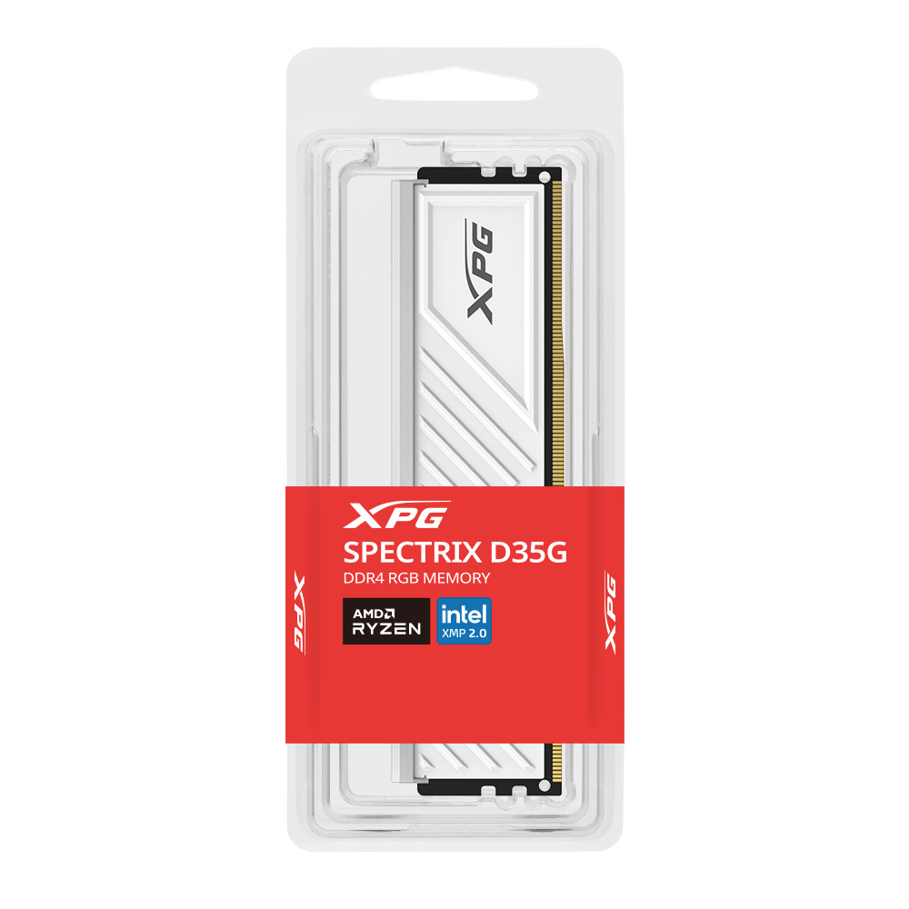 C XPG AX4U320016G16A SWHD35G 7b92cb - MEMORIA DDR4 16GB ADATA XPG 3200MHZ SPECTRX D35G WHITE RGB