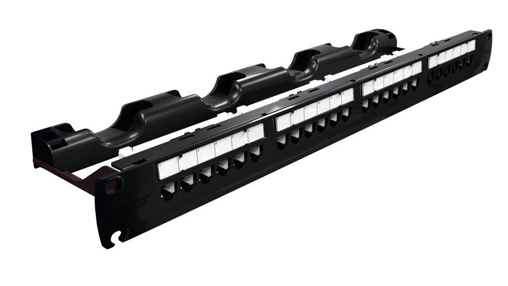 Patch Panel Cat.6 01 1024x576 - PATCHPANEL FURUKAWA 24P CAT.6 MULTILAN NEGRO