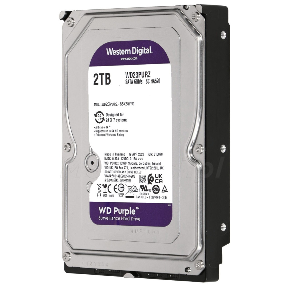 HD 2TB WESTERN DIGITAL PURPLE 3.5 SATA