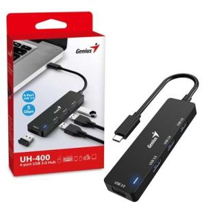 crgen uh 400 lg 301x301 - HUB GENIUS UH-500 USB-C A USBX2/ 1XHDMI/ 1XUSBC