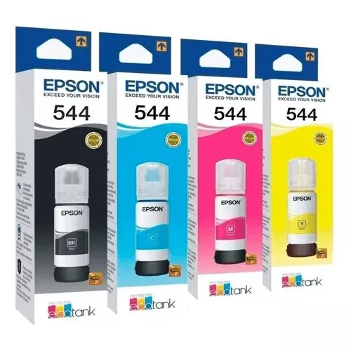 EPSON T544 - BOTELLAS EPSON T544 BUNDLE X 4 COLORES B/C/M/Y
