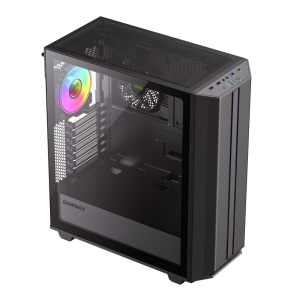 GAMEMAX PRECISION 2 BLACK 301x301 - GABINETE GAMEMAX PRECISION 2 BLACK 1* FAN ARGB ATX