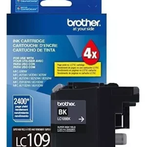 LC109BK 301x301 - CARTUCHO BROTHER LC-109 2400 PAG (NEGRO)