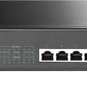 TL SG1008MP 301x293 - Switch Tp Link 8 Puertos Gigabyte POE + para escritorio / montaje en rack TL-SG1008MP