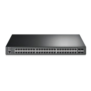 Switch TP LINK administrado JetStream de 52 puertos Gigabit L2+ con 48 puertos PoE+ TL-SG3452P