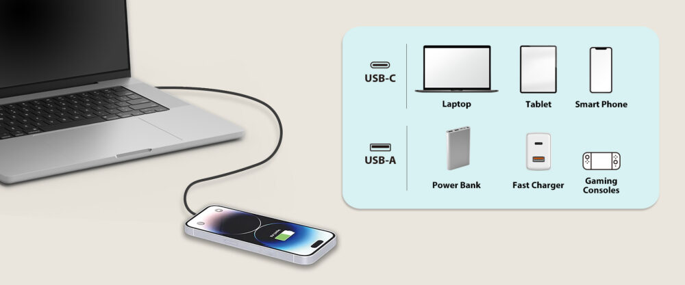 CABLE USB-C GENIUS P/ CARGA Y DATOS USB-C A USB-C - Imagen 5