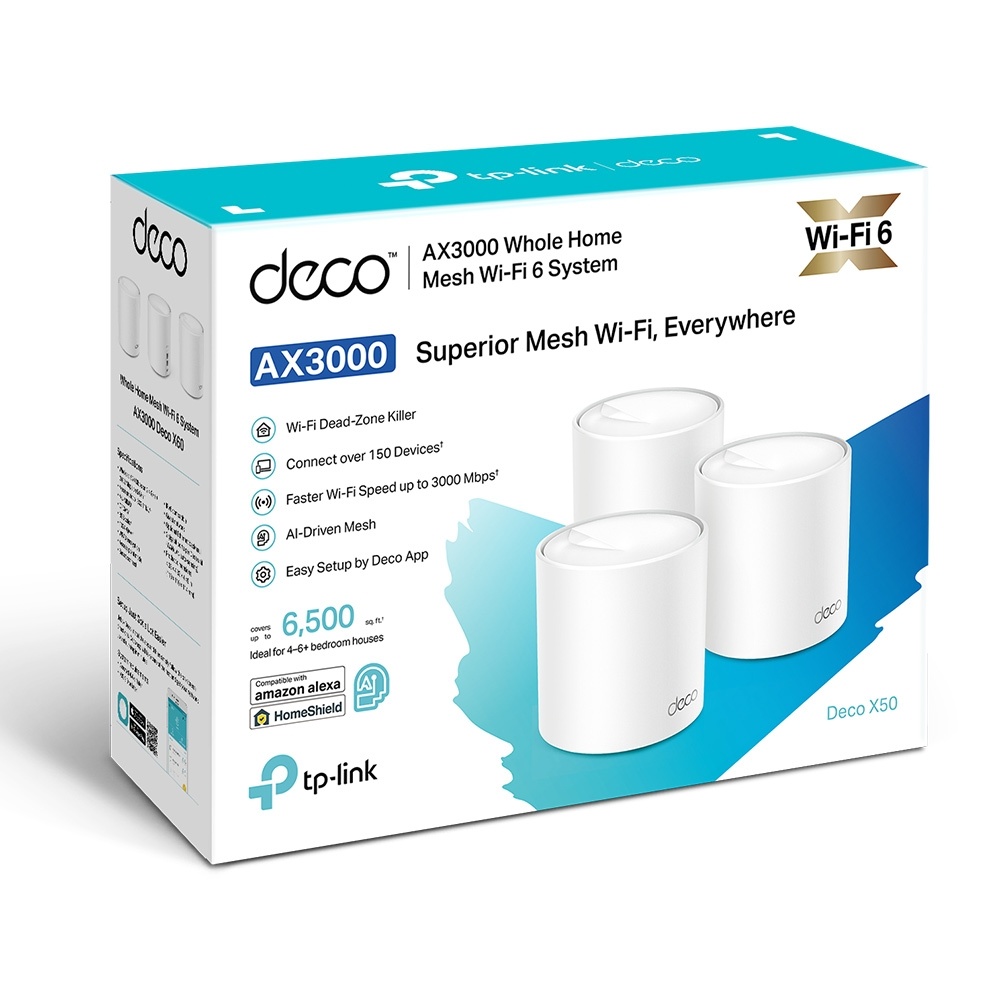 Sistema Mesh TP-Link Deco X50-PoE (x3)