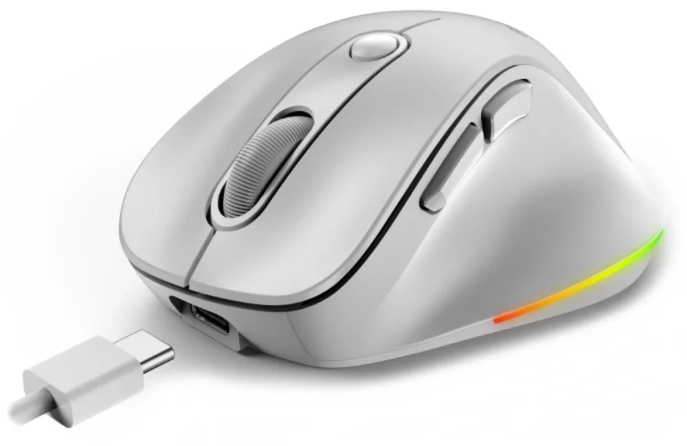 MOUSE GENIUS ERGO 9000S PRO 2.4GHZ+BT PEARL WHITE - Imagen 5