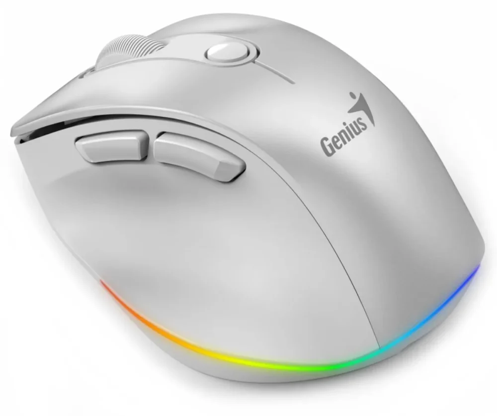 MOUSE GENIUS ERGO 9000S PRO 2.4GHZ+BT PEARL WHITE - Imagen 4